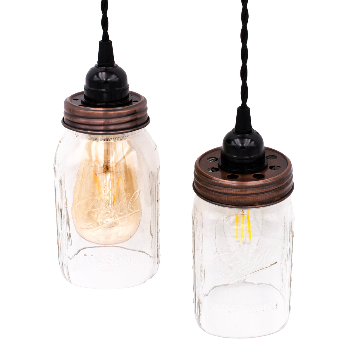 Lighting Lid for Mason Jar Light Fixtures