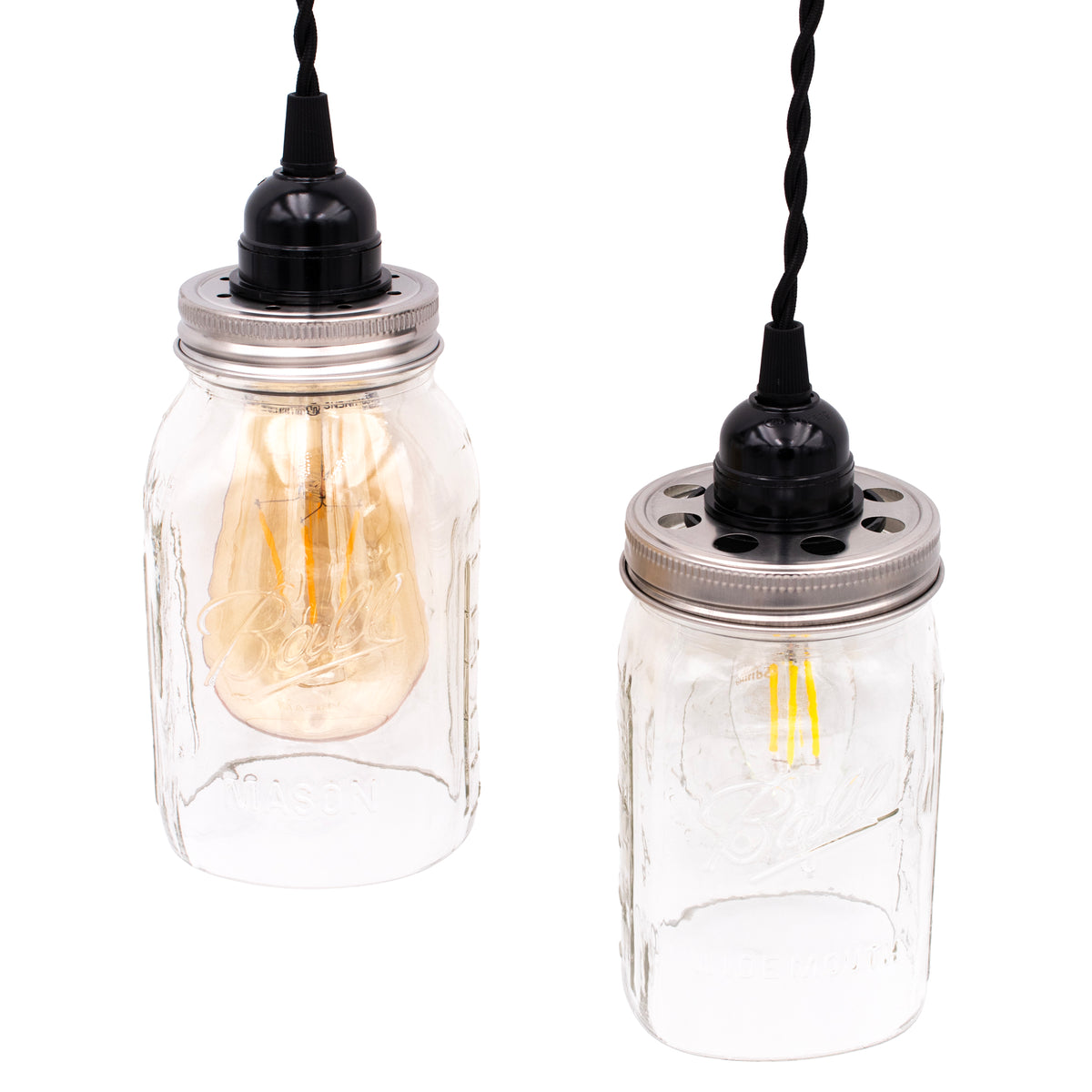 Lighting Lid for Mason Jar Light Fixtures