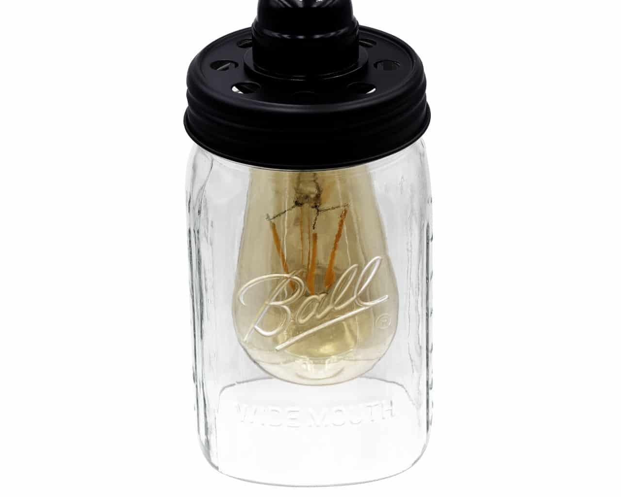 Lighting Lid for Mason Jar Light Fixtures