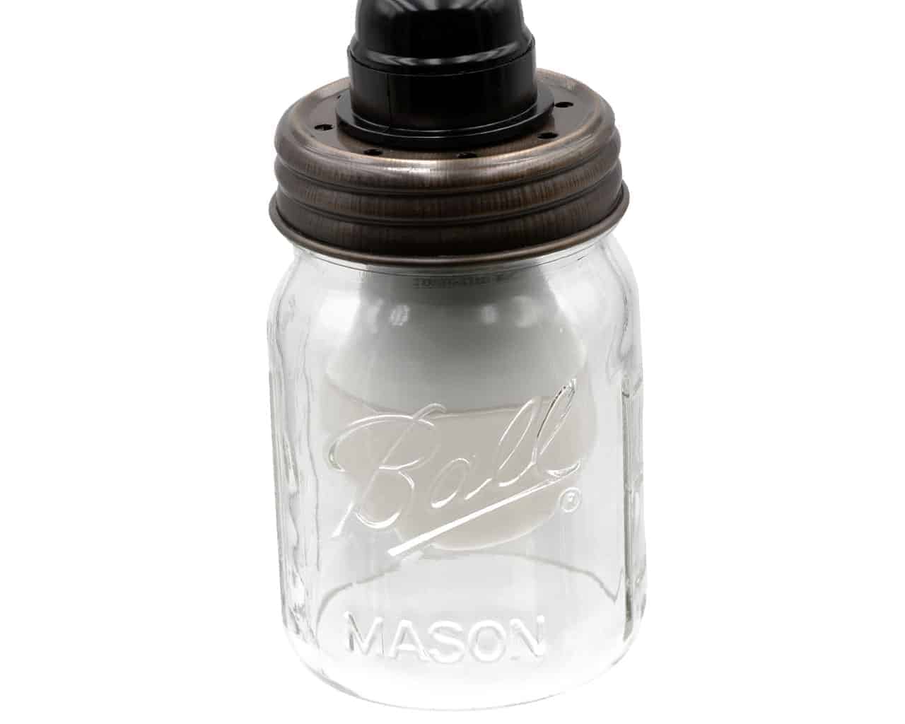 Lighting Lid for Mason Jar Light Fixtures