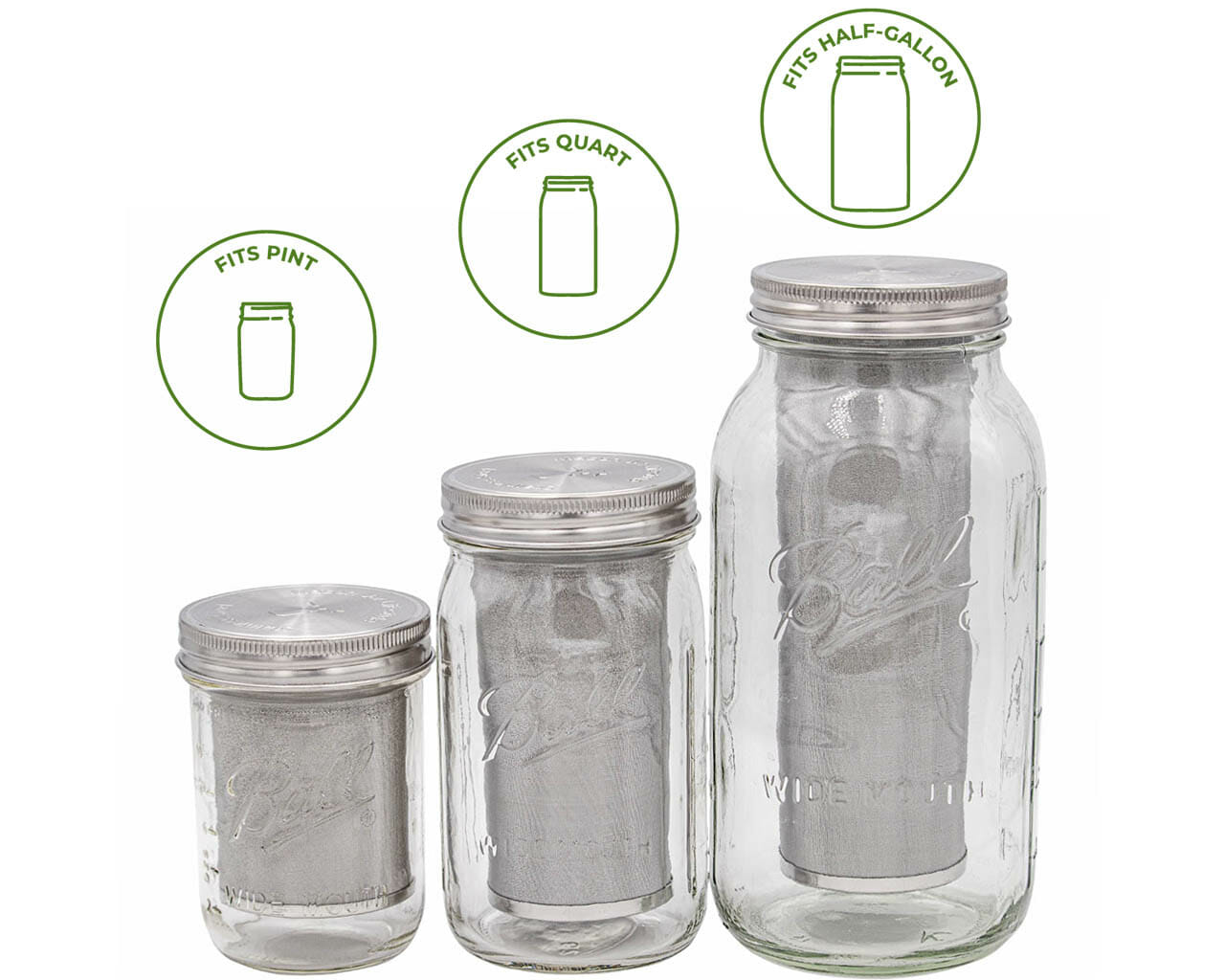 Cold Brew Coffee and Tea Maker Stainless Steel Filter With Lid for Mas Mason Jar Lifestyle