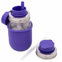 Pop-Up Sippy Straw Leak Resistant Lids for Regular Mouth Mason Jars