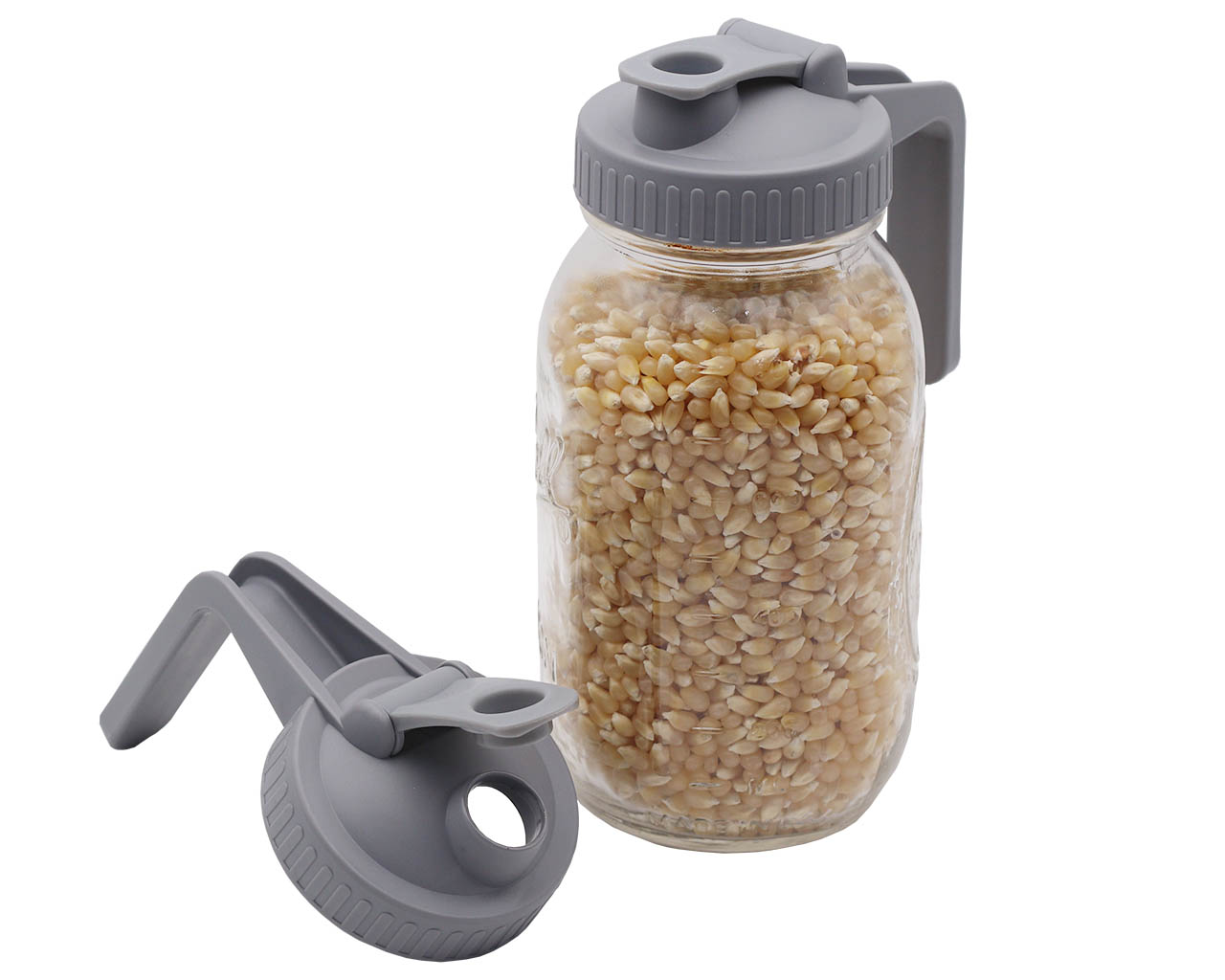 Pour & Store Pitcher Lid with Handle for Mason Jars