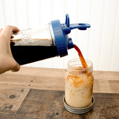 Pour & Store Shaker Lid with Carry Loop for Mason Jars