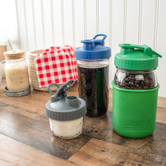 Pour & Store Shaker Lid with Carry Loop for Mason Jars