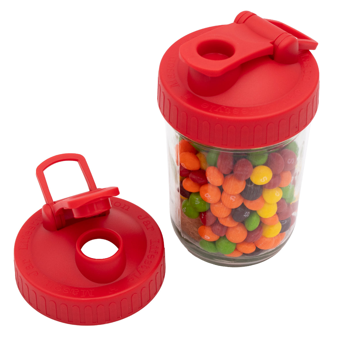 Pour & Store Shaker Lid with Carry Loop for Mason Jars
