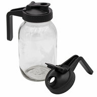 Pour & Store Pitcher Lid with Handle for Mason Jars