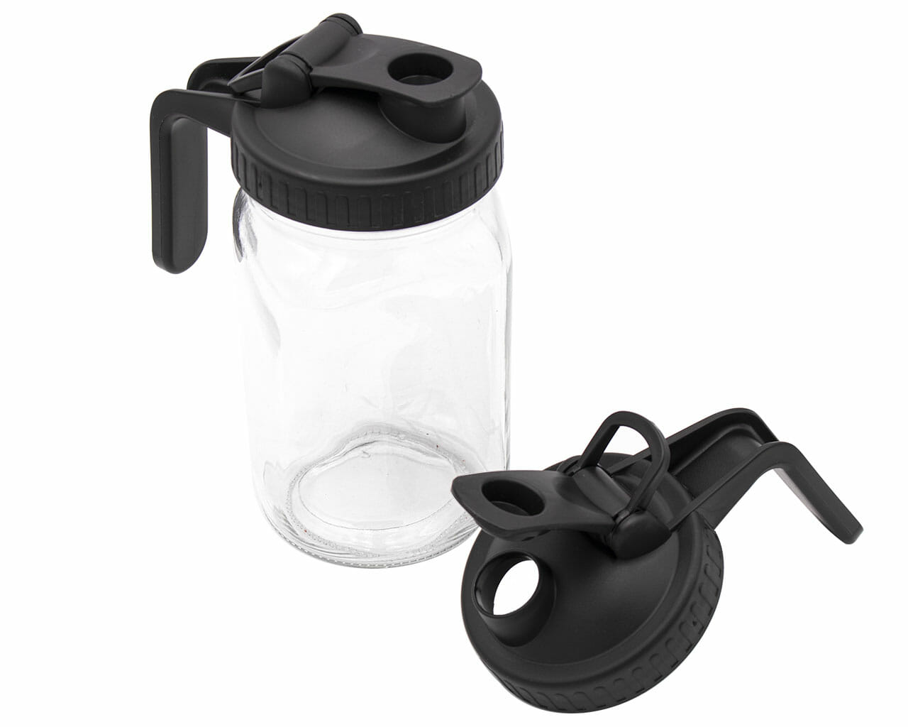 Pour & Store Pitcher Lid with Handle for Mason Jars