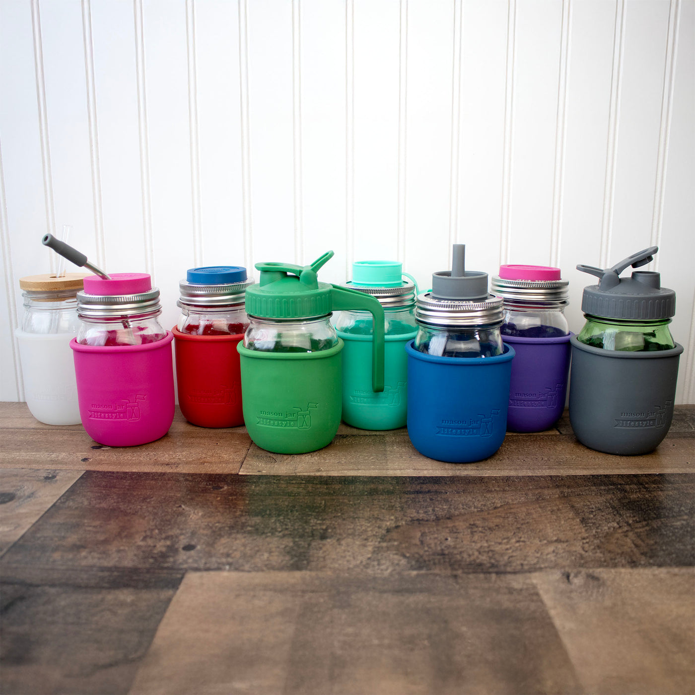 Silicone Sleeve for Regular Mouth Pint 16oz Mason Jars