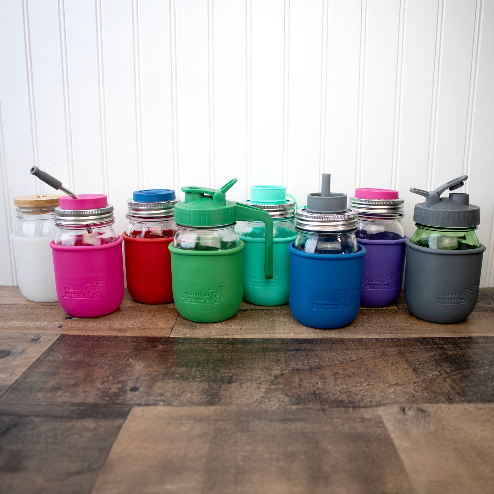 Silicone Sleeve for Regular Mouth Pint 16oz Mason Jars