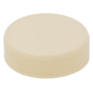 Tan Plastic Storage Lids for Regular Mouth Mason Jars 12pk