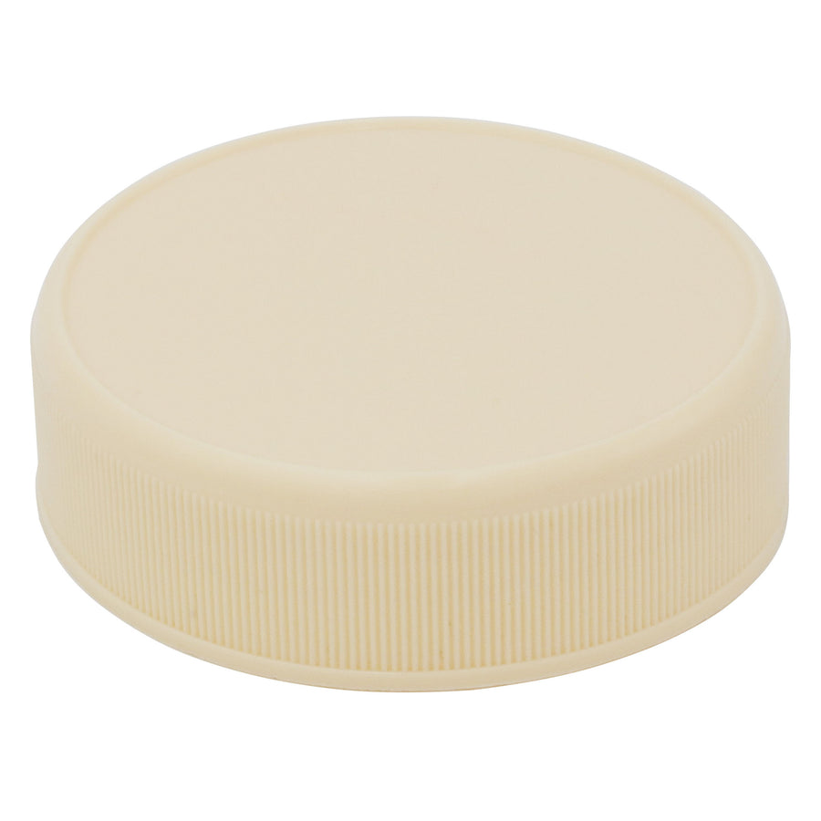 Tan Plastic Storage Lids for Regular Mouth Mason Jars 12pk