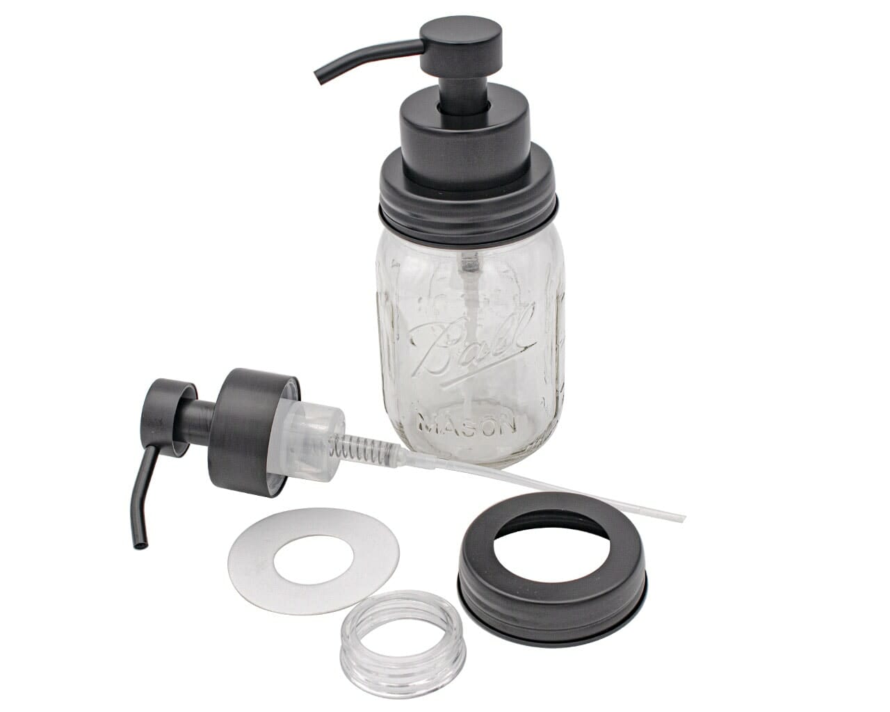 Foaming Soap Pump Adapter Lids for Regular Mouth Mason Jars