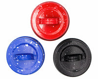 Red Blue and Black Speckled Enameled Handle/Canister Lids for Mason Jars