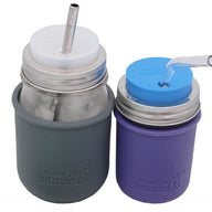 Silicone Fermentation and Straw Hole Tumbler Lids for Regular Mouth Mason Jars