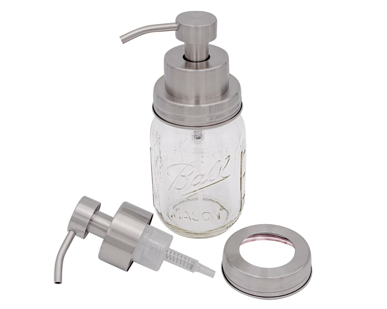 Foaming Soap Pump Adapter Lids for Regular Mouth Mason Jars