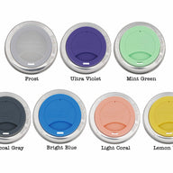 frost, ultra violet, mint green, charcoal gray, bright blue, light coral, lemon yellow regular mouth silicone drinking lids for mason jars