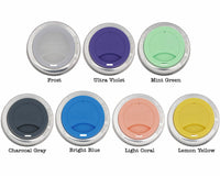 frost, ultra violet, mint green, charcoal gray, bright blue, light coral, lemon yellow regular mouth silicone drinking lids for mason jars