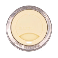 Silicone Drinking Lid with Stainless Steel Band for Mason Jars