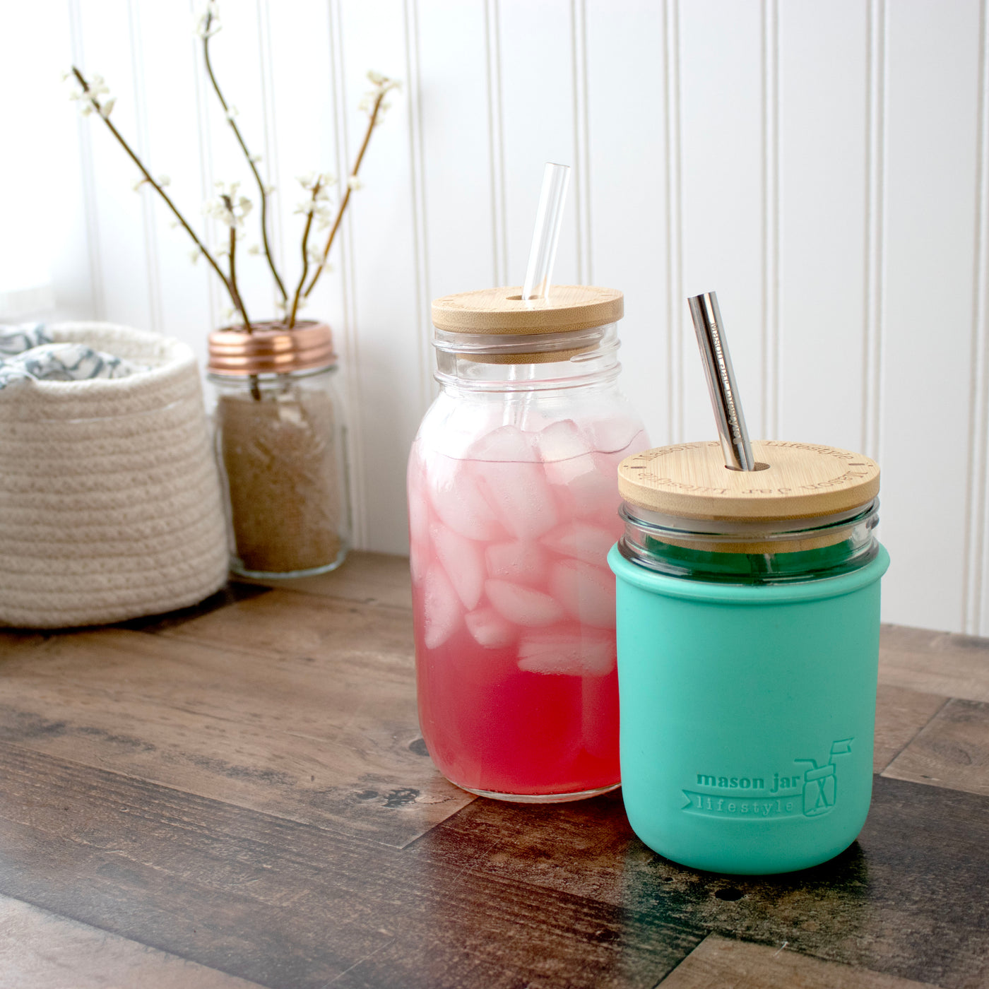 Bamboo Straw Hole Tumbler Lid