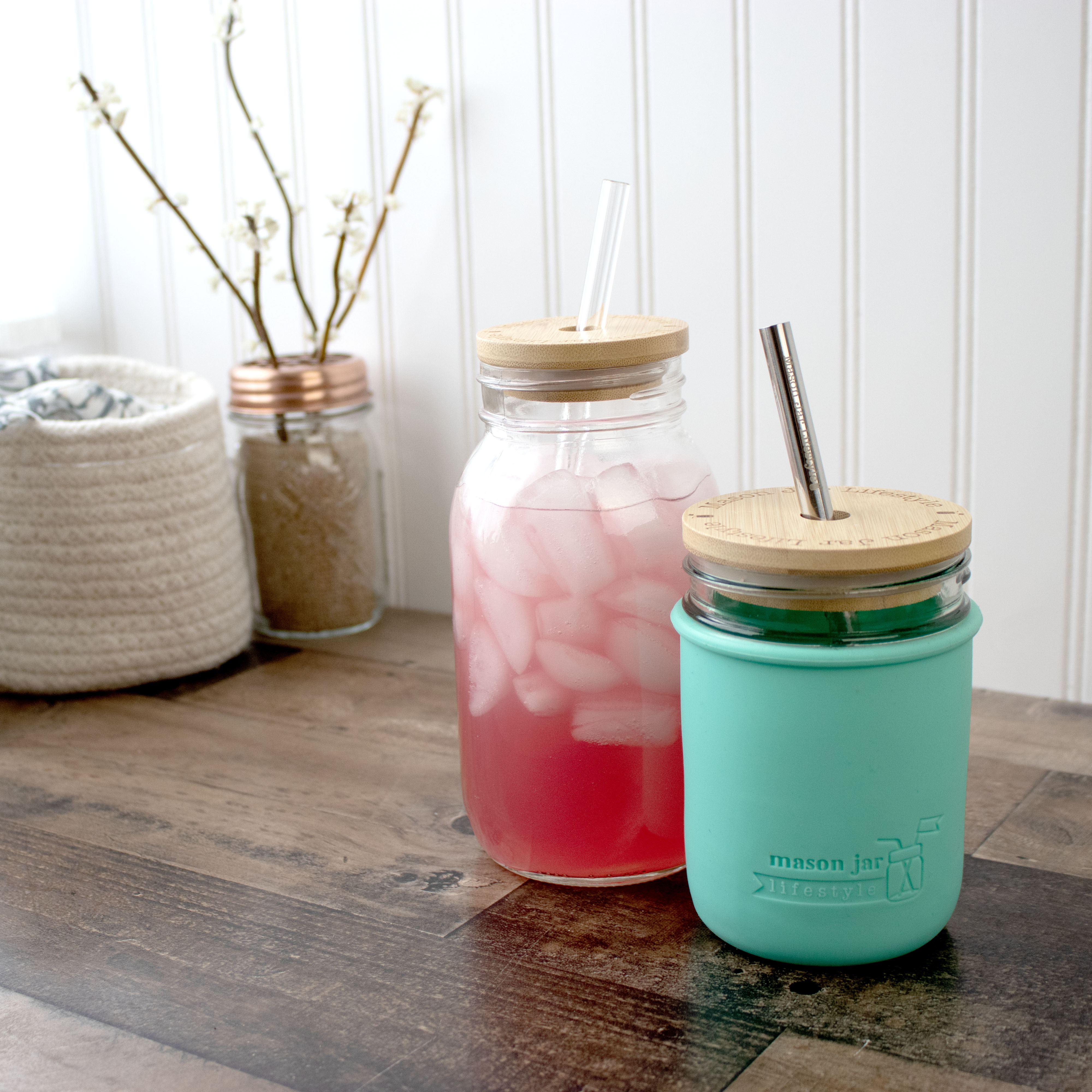 Bamboo Straw Hole Tumbler Lid