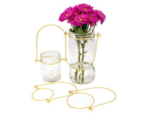 Gold Wire Handles for Regular or Wide Mouth Mason Jars