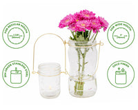 Gold Wire Handles for Regular or Wide Mouth Mason Jars