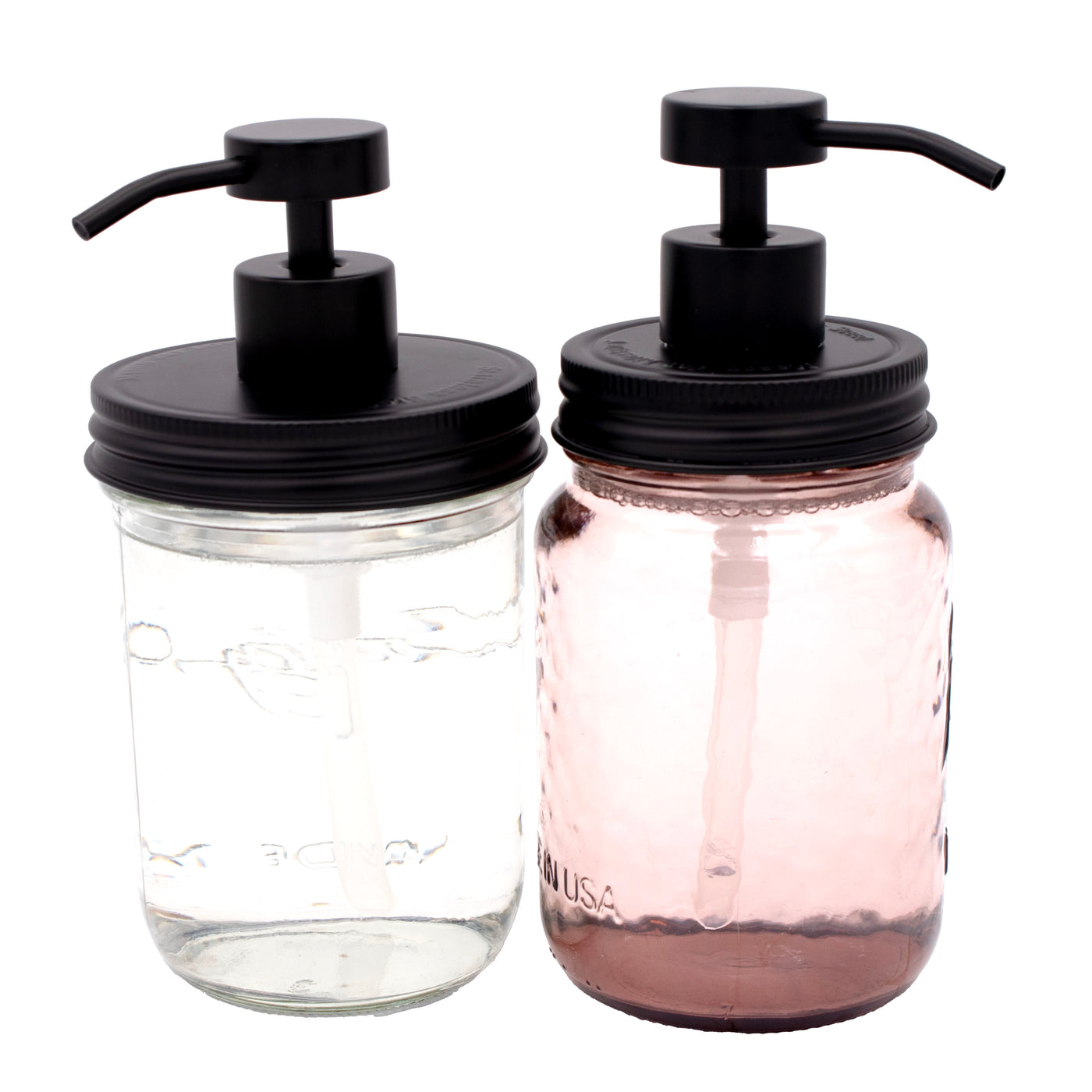 Matte Black Soap Pump Lid Kit for Mason Jars