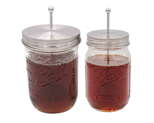 Stainless Steel Honey Dipper, Wide Mouth Mason Jars – Jarware