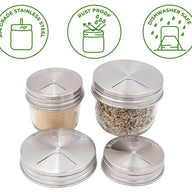 Stainless Steel Spice Shaker Lid for Mason Jars