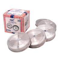 Straw Hole Tumbler Stainless Steel Lids for Mason Jars 5 Pack