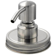 Satin / Brushed Finish Soap Pump Dispensers for Mason Jars