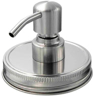 Satin / Brushed Finish Soap Pump Dispensers for Mason Jars