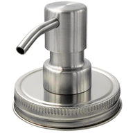 Satin / Brushed Finish Soap Pump Dispensers for Mason Jars