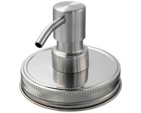 Satin / Brushed Finish Soap Pump Dispensers for Mason Jars