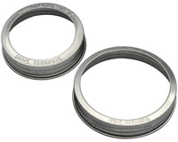 Mason Jar Lifestyle Rust proof stainless steel bands / rings with stamped logo for regular and wide mouth Mason jars