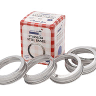 Rust Proof Stainless Steel Bands / Rings for Mason Jars 5 Pack