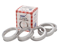 Rust Proof Stainless Steel Bands / Rings for Mason Jars 5 Pack