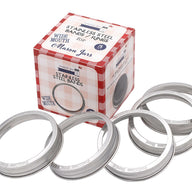 Rust Proof Stainless Steel Bands / Rings for Mason Jars 5 Pack