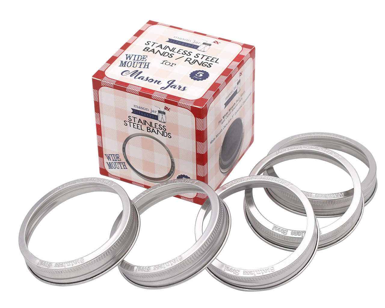 Rust Resistant Stainless Steel Rings for Mason Jars, Ball Jars etc. Wi –  Blue Sage Family Farm