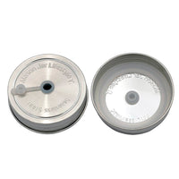 Straw Hole Tumbler Stainless Steel Lids for Mason Jars 5 Pack