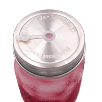 Straw Hole Tumbler Stainless Steel Lids for Mason Jars 5 Pack