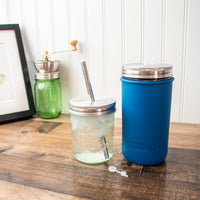 Straw Hole Tumbler Stainless Steel Lids for Mason Jars 5 Pack