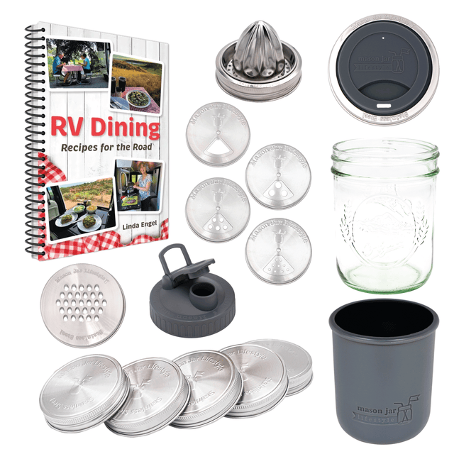 Mason Jar Lifestyle and RV Dining bundle displaying all items included.