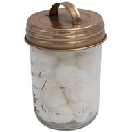 mason-jar-lifestyle-shiny-copper-handle-canister-lid-wide-mouth-ball-pint-jar-cotton-balls