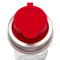 Silicone Chug Leak Resistant Lids for Regular Mouth Mason Jars