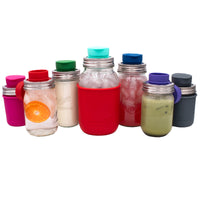 Silicone Chug Leak Resistant Lids for Regular Mouth Mason Jars