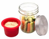 Mason Jar Divider Cup for Salads, Dips, and Snacks