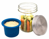 Mason Jar Divider Cup for Salads, Dips, and Snacks