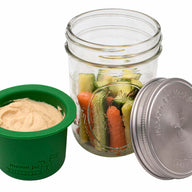 Mason Jar Divider Cup for Salads, Dips, and Snacks